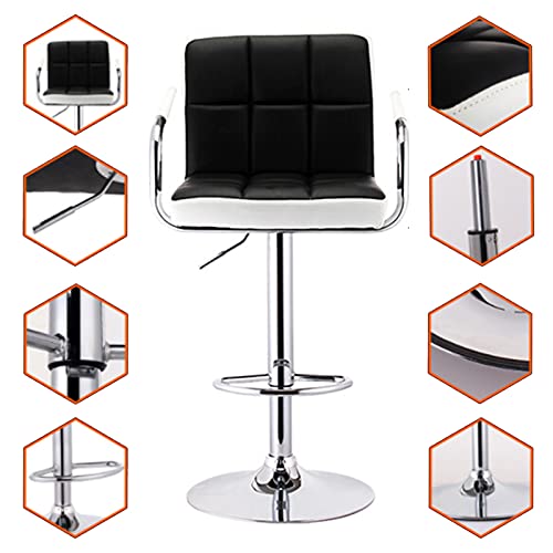 Chaise salle à manger rotative moderne réglable avec accoudoirs - 7