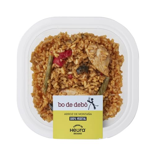 (PACK 4 UD) 4 Bandejas Arroz con verduras asadas y producto vegetal a base de proteína de soja BO DE DEBÓ 280 g. (PRODUCTO REFRIGERADO)
