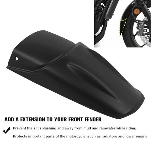 Image of CHIFUN Front Fender Mudguard Extender Wheel Cover Splash Guard Extension Replacement for Honda CB500X 2022 2023 2024 2025 CB 500 X Motorcycle Dust Guards Accessories