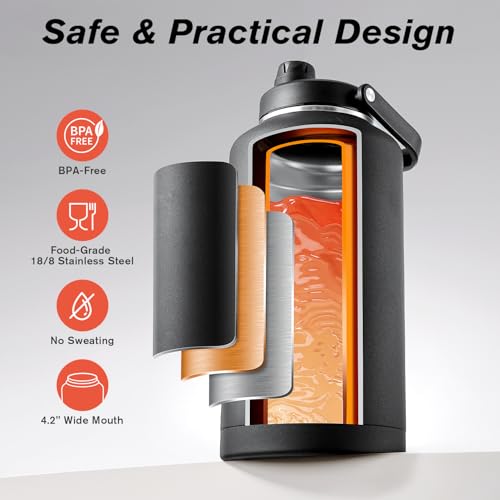 Image of Coolflask Titan 2 Gallon Water Bottle Insulated with Large Spout Lid