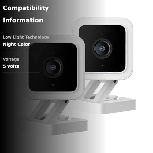 Wyze Cam v3 with Color Night Vision, Wired 1080p HD Indoor/Outdoor Security Camera, 2-Way Audio, Works with Alexa, Google Assistant, and IFTTT, 2-Pack