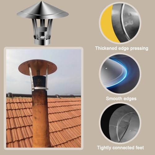 Extractor de chimenea regulable con ventilación mejorada antitiro térmico 4