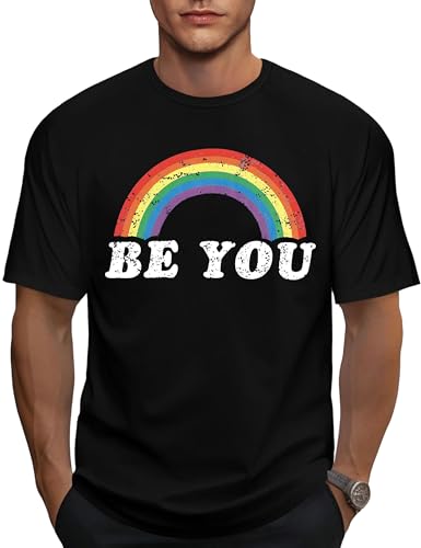 Image of Ithalt Pride Tank Top for Women LGBT Rainbow Flag Shirt Love Heart Graphic Tee Lesbian Gay Pride Sleeveless Vest