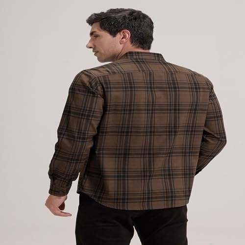 Image of BASICS 100% Cotton Checked Shirt for Men | Slim Fit | Everyday Smart Casual Wear | Full Sleeve