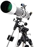 HZYDD Telescopio Telescopio Telescopios para Adultos con Ocular y Trípode Refractor Astronómico Telescopio Ver Luna y Planeta