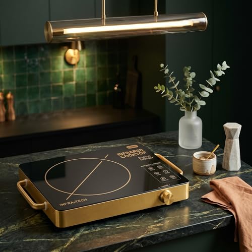 Image of Desidiya IInfrared Induction Stove | Induction Cooktop 2500w Feather Touch Control | 4 Preset Menus | Auto Cut-Off | Power Saving Induction Stove | Digital Display
