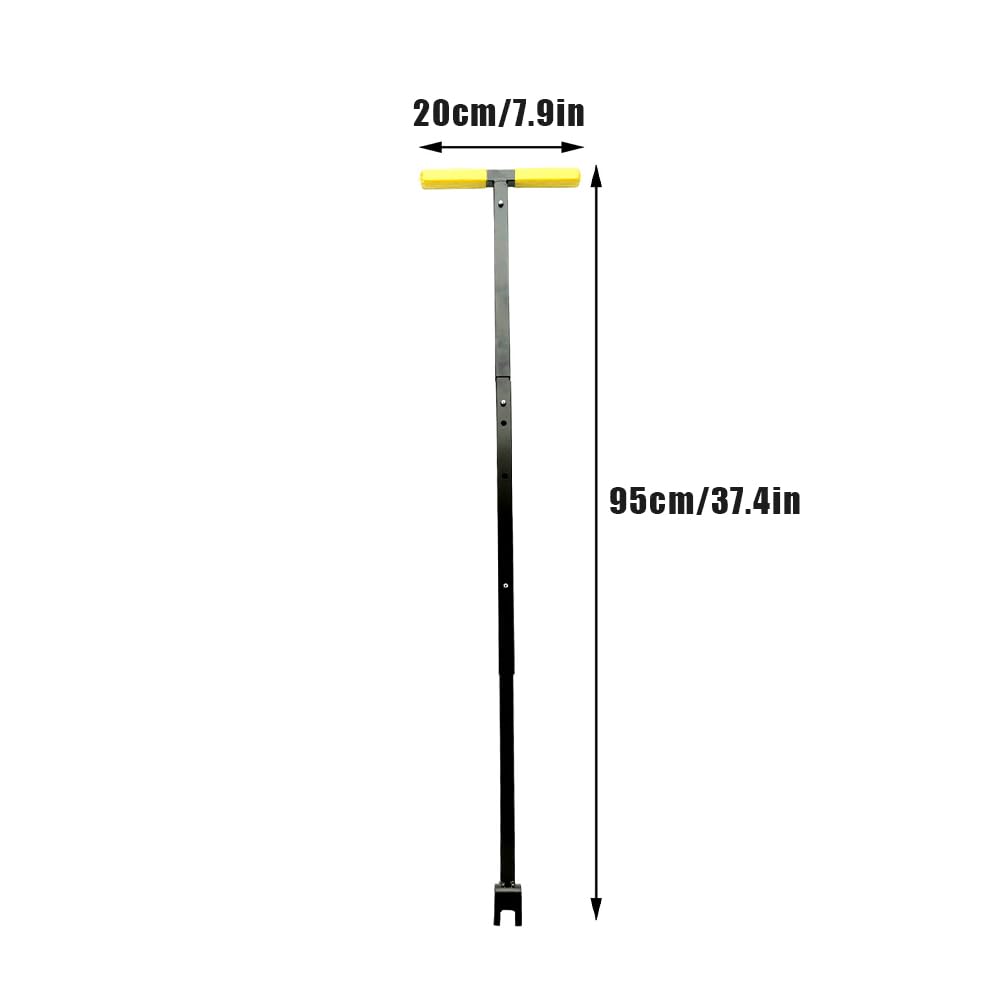 Clé Compteur d'Eau Réglable et Pliable, Poignée en T | Universelle Longueur Réglable et Format Pliable pour l'Entretien des Compteurs d'Eau, Conduites et Vannes