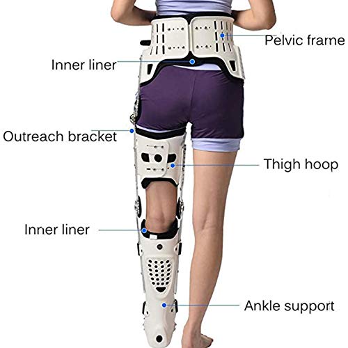 Ortesis para cadera, rodilla y tobillo con soporte ajustable Small miniatura 2