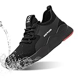 Waterproof Steel Toe Shoes for Men Women Lightweight Slip Resistant Comfortable Safety Work Sneaker Construction Roofing Indestructible Composite Alloy Zapatos de Trabajo para Hombres seguridad Acero