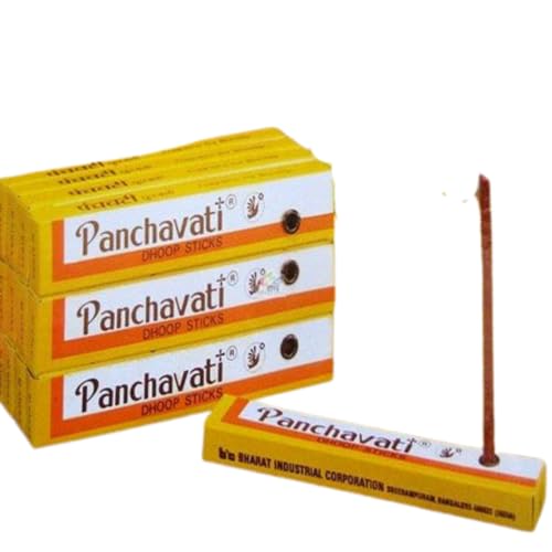 Image of Vedic Vaani Indian Perfume Incense Panchavati Dhoop Stick-10 Pcs (L-2 Inch)