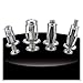 15pcs M4 M5 M6 M8 Rivet Lock Nuts with Screw Fixed License Plate for Car Screw Iron Skin Screw Jack Nuts Hollow Wall (Color : Silver, Size : 15pcs M6)