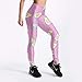 YUYOGAQ   Pantaloni Stampati Fitness Donna Leggings Rosa Avocado Plus Size