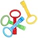 Semme Baby Pull Up Rings, Pull Up Handles for Baby Playpen 4pcs 4 Colors Plastic Crib Toys Kids Walking Exercises Assistant Stand Up Tools for Practice Standing