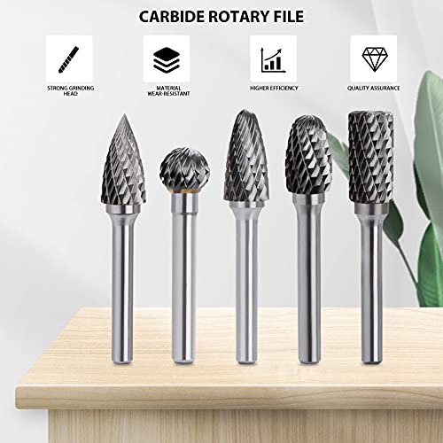 Frese in Acciaio al Tungsteno, 5 Pezzi di Frese