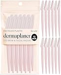 Kitsch Dermaplaning Blades For Face - Face Razors for Women and Men | Eyebrow Razor & Facial Hair Remover | Exfoliates Facial Skin, Eyebrow Shaper | Dermaplaning Tool, 12pc (Blush)