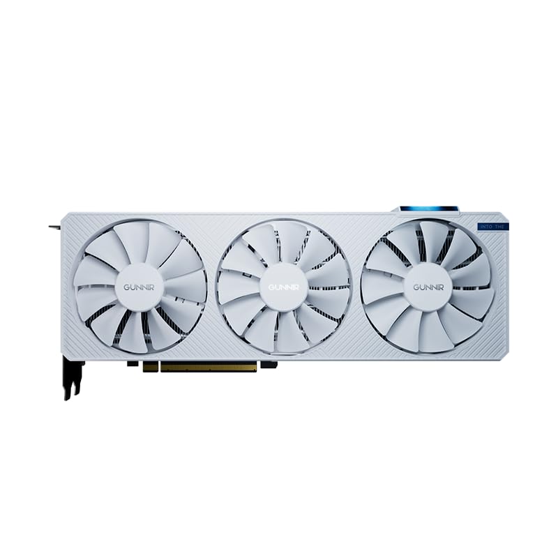 WEELIAO GUNNIR Intel Arc A770 Photon 16G OC - Scheda grafica bianca, scheda video da 2400 MHz, 16 GB 256-bit GDDR6, PCIE 4.0, 1 HDMI, 3 DP, 3 ventole, TBP 285