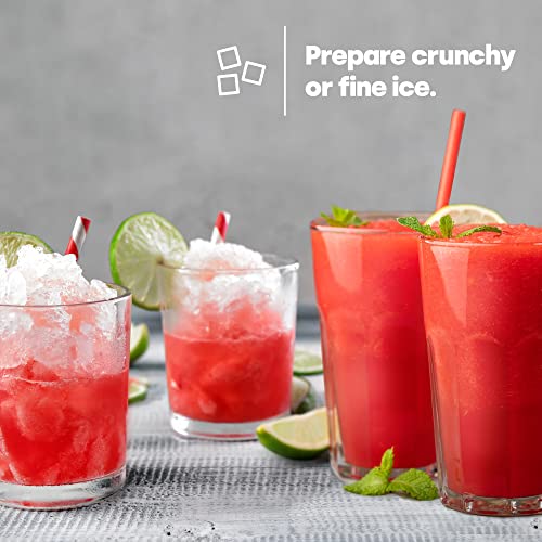 LIVIVO Electric Ice Crusher – Powerful Slush Machine with Stainless Steel Blades, Removable 1L Hopper & Ice Scoop – Ideal for Snow Cones, Slushies, Cocktails, Frappes, Iced Tea & More (Black) - Image 4