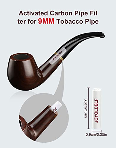 Joyoldelf 9Mm Pipe Filters- 60Count Carbon Filters For Tobacco Pipe With Premium Superior Smoking Experience #TOP3