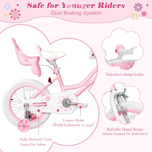 Image of Glaf Toddler Girls Bike for Age 2-12 Years Old