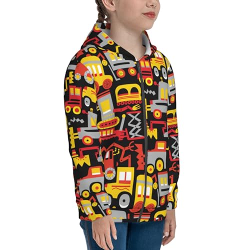 Cars Kid Hoodies Boys Zip Up Sweatshirts Girls Pullover with Pocket4