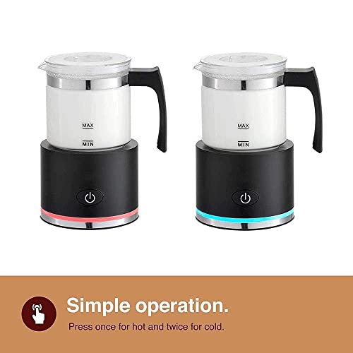 JHBNOIUKJS 550W Leche Frother, vaporizador de Leche con funcionalidad de Leche Caliente y fría, Espuma automática… - Imagen 6