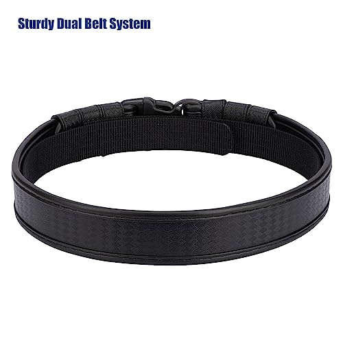 Basketweave Duty Belts Police Law Enforcement Sheriff Security 2" Outer Belt Loop Liner Tri-Release Buckle 4 Keepers3
