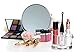 Kryllic Lipstick Holder, Essential Oils Makeup Storage Organizer - Clear Round Countertop Holder with 7 Slots Organizers for Brushes Nail Polish Eyeshadow Pens Make Up & Office Supplies