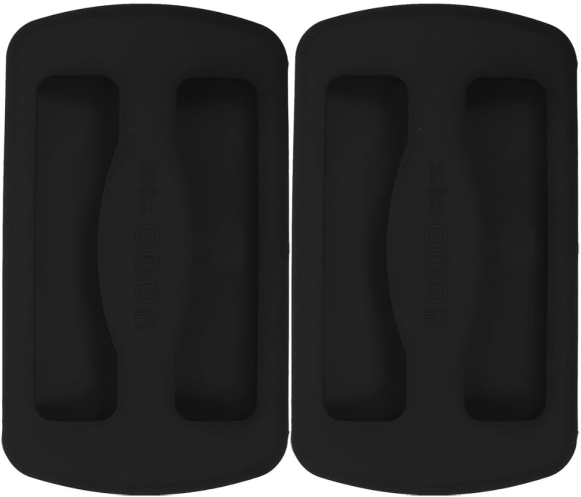 2pcs Black Silicone 2-slice Toaster Lid Cover Bread Machine Upper Home Kitchen Toaster Accessory for Sandwich