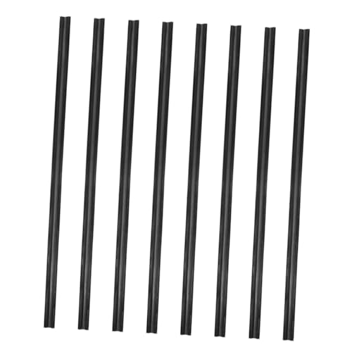 Luxshiny 8pcs Car Wiper Strip Refill Durable Windshield Wiper Inserts for Visibility Rain Compatible with Various Car Models Easy to Install Replacement