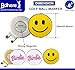 Adhere Golf Ball Markers Personlized Logo Enamel with A Strong Magnetic Hat Clips A Premium Golf Gifts for Golfer (Style O Smile+Gold Birdie)