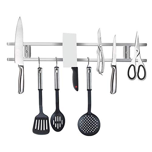 Magnetic Knife Strip Rack, 18 Inch Stainless Steel Magnetic Knife Holder Bar-Saving Strip