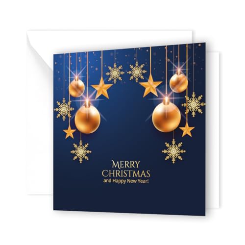 Cartes de vœux pour Noël lot de 30 cartes pliantes Merry Christmas avec enveloppe
