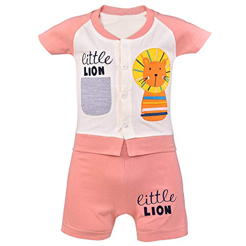 Image of Wish Karo Unisex Clothing Sets for Boys & Baby Girls-(bt23pch Peach 0-3mths)