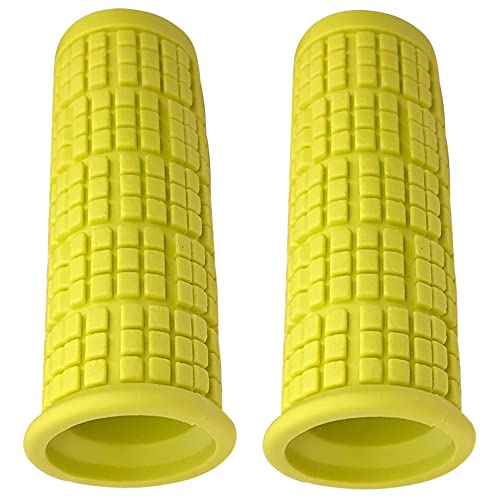 cyclingcolors Pair of Grips for Mountain Bikes 22 mm 110 mm Mountain Bike City BMX Comfort Soft Touch Quality Acid Green - Image 2
