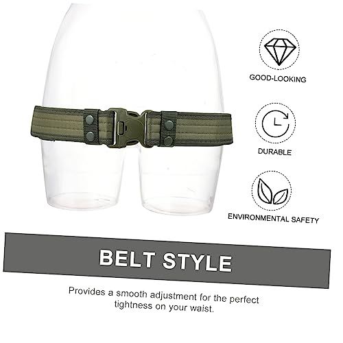 1pc Outdoor Camping Belt Webbing Mountaineering Training Belt for Outdoor Use Casual Wear and Applications Green Camo3