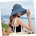 BESPORTBLE Portable Wide Brim Straw Sun Hat for Outdoor Use Large Brim UV Protection Lightweight and Beach Hat Craftsmanship Fashionable Sun-Shading Headwear for Men and Women Dark Blue
