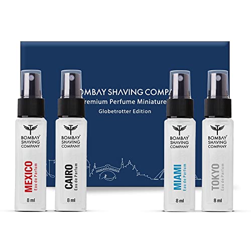 Bombay Shaving Company Perfume for Men | Premium Perfume Set for Men – 8ml x 4 | Perfume Gift Set for men | long lasting fragrance perfume Set