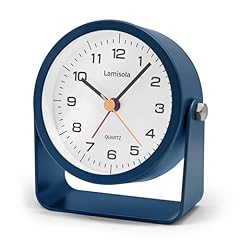 Lamisola 3 . 5 Inch Small Desk Alarm Clock, Battery Operated Analog Silent Clock with Night Light photo Lamisola 3 . 5 Inch Small Desk Alarm Clock, Battery Operated Analog Silent Clock with Night Light
