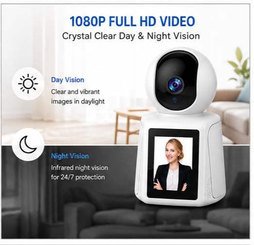 Image of WiFi Smart Home Camera with Two Way Audio Live Video Calling