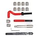 Thread Repair Tool, 15pcs Thread Sleeve M14x1.5 Thread Insert Kit Female Thread Repairing Assortment Kit Thread Files Thread Restorer for Automotive Parts, Radiators