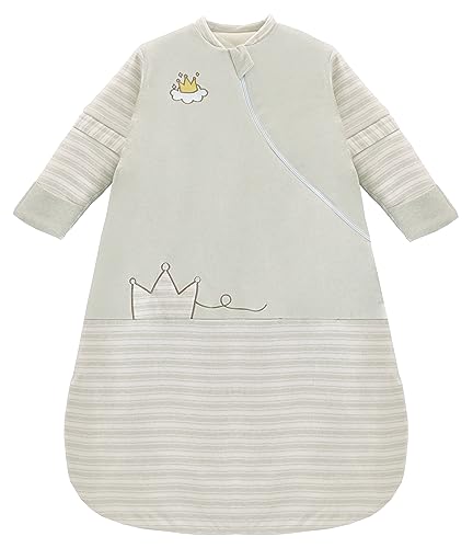 Chilsuessy Baby Schlafsack Winter mit abnembar Langarm Bio Baumwolle Babyschlafsack Kleine Kinder Ganzjahres Schalfsack Schlafanzug für… – Ansicht 1