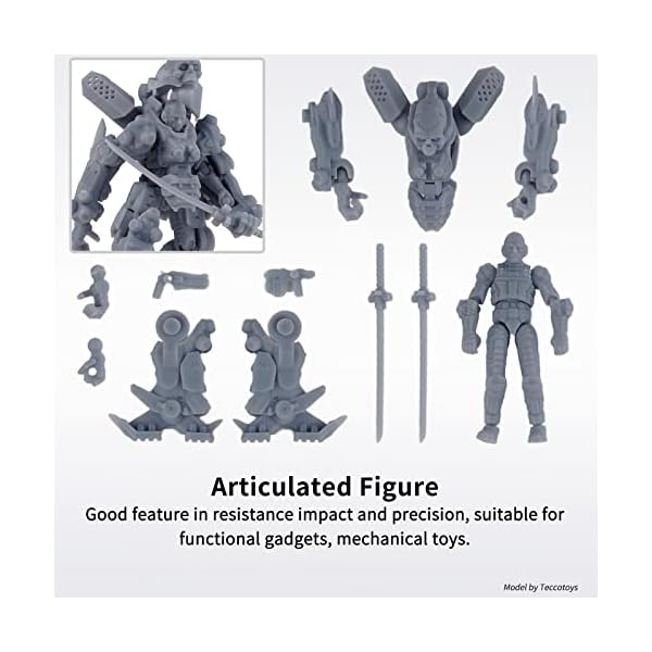 Chitu Systems Conjure Rigid Resin avec propriétés d'ingénierie pour gadgets fonctionnels Impression en résine à faible rétrécissement pour figure articulée Impression 3D LCD – Image 5