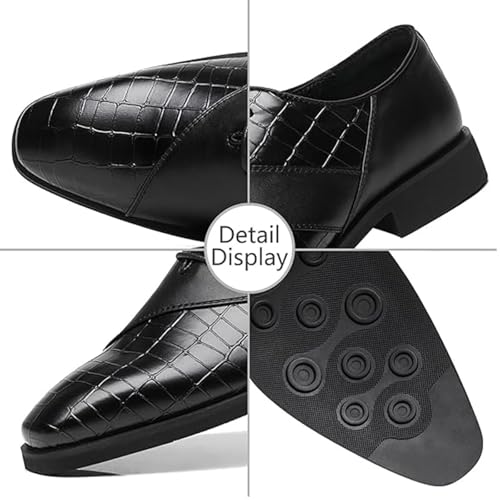SANNAX Men’s Oxfords Formal Lace Up Dress Shoes, Classic Business Casual Leather Shoes for Men2