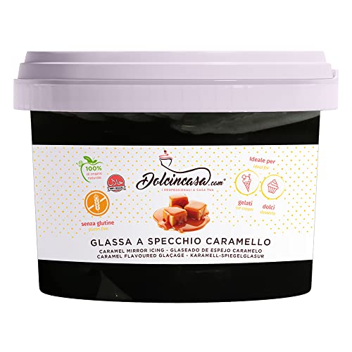 GLASSA A SPECCHIO AL CARAMELLO PER TORTE, DOLCI, GELATO,...