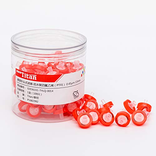 Image of Syringe Filter PTFE Membrane 13mm Diameter 0.22μm Pore Size Pack of 100