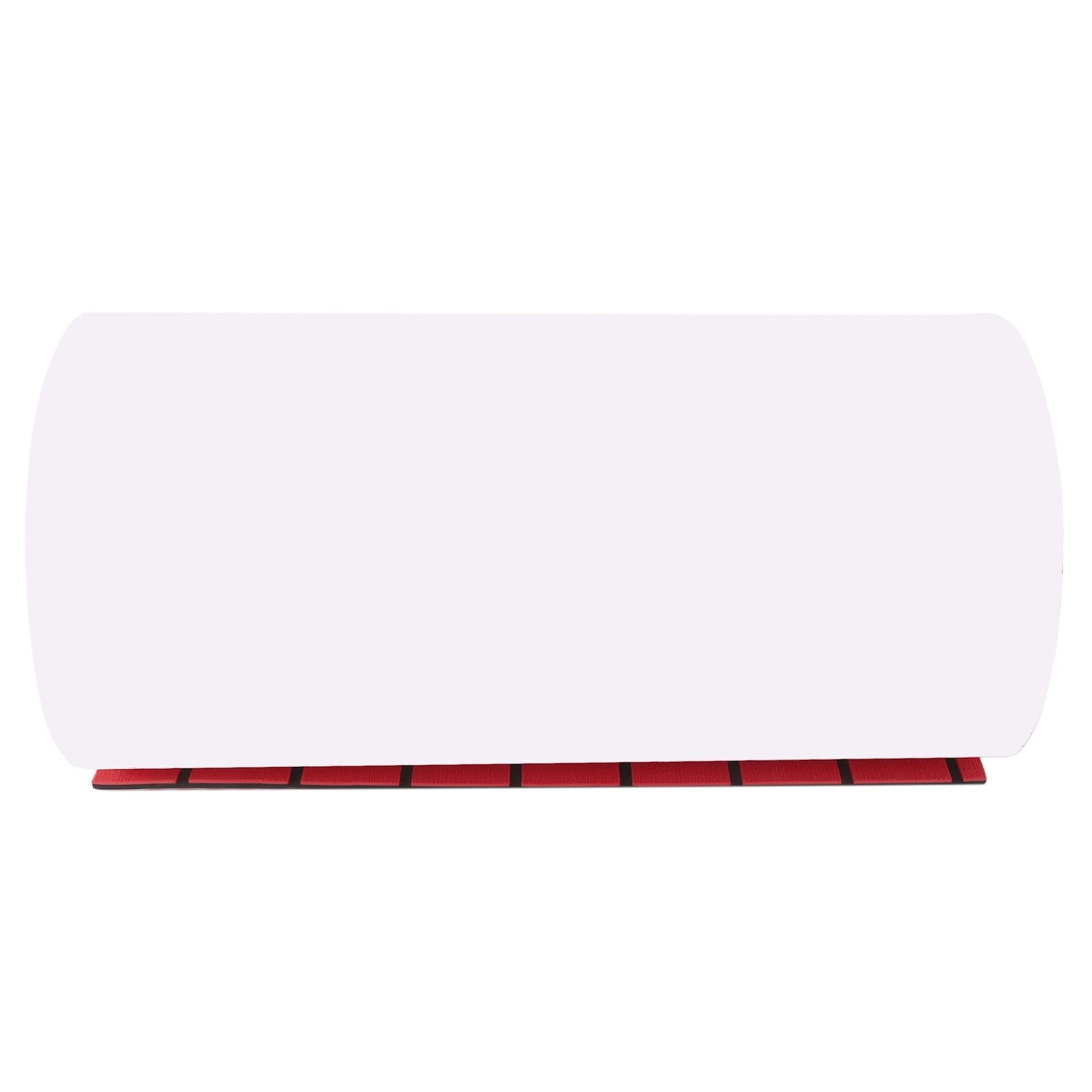Booso Bootsbodenmatte aus EVA-Schaum, selbstklebend, aus Teak, für Yacht, Bodenbelag, 2400 x 450 x 6 mm, Rot