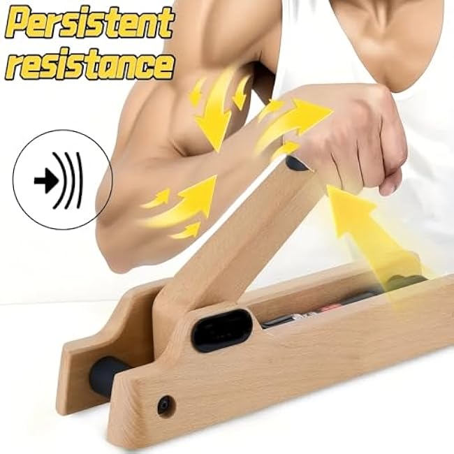 Forearm Strength Trainer, Arm Training Equipment with Adjustable Hydraulic Resistance (Levels 1-12), Strength Training Equipment, Arm Trainer