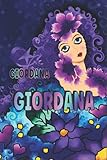  REGALO PERSONALIZZATO PER GIORDANA: Bellissimo Diario Foderato Per Nome Di Giordana