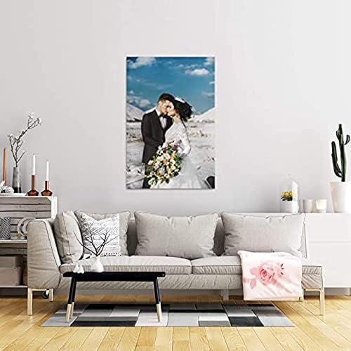 EasyRota Create Personalized Wall Art with Your Photo on Canvas - Custom Canvas Prints for Wedding - Personalized Canvas Pictures for Wall to Print Framed (32" X 48")