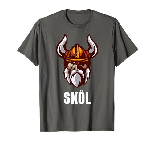 Skol Casco Viking Guerrero Escandinavo Nordic Camiseta